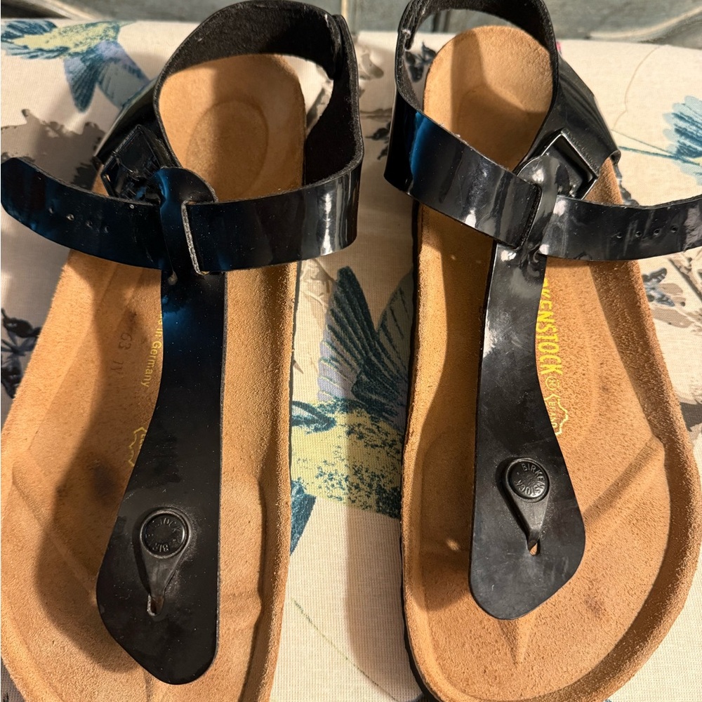 Black Birkenstock sandals size 42